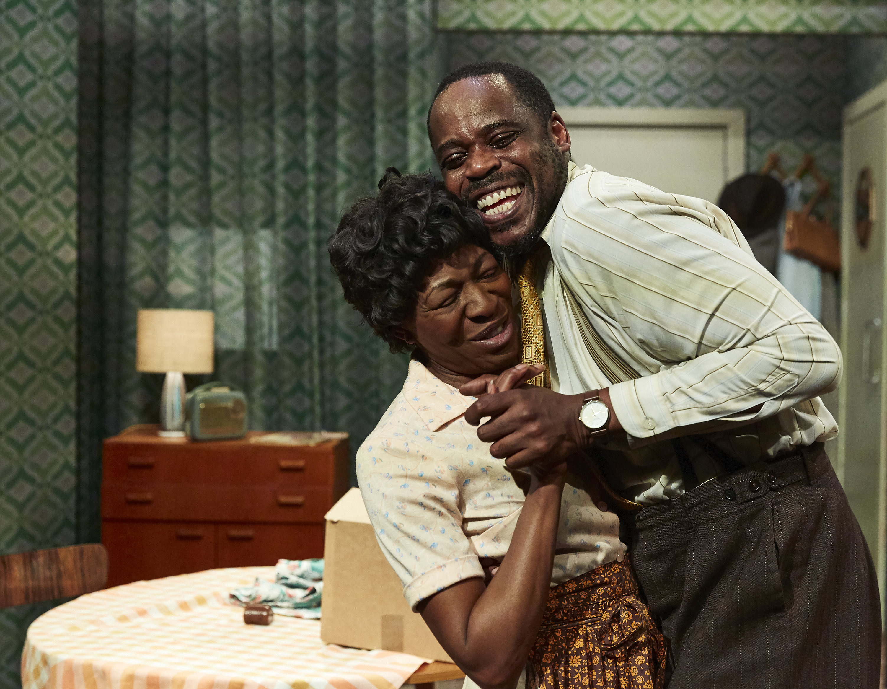 Donna-Berlin-as-Mavis-and-Seun-Shote-as-Wendell-Sr-in-Princess---The-Hustler--Bristol-Old-Vic---TheOtherRichard