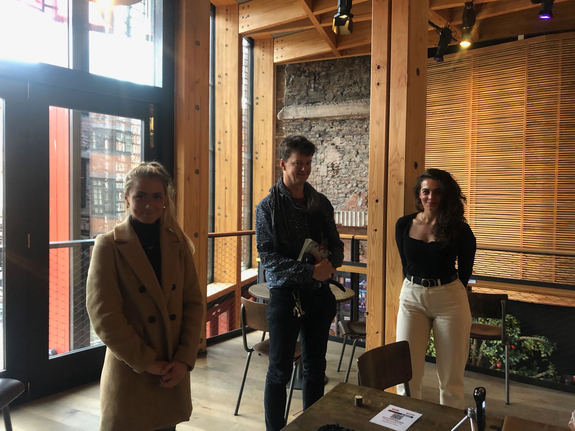 Left to right: Sophie Mayhew, Tom Morris, Sian Weeding