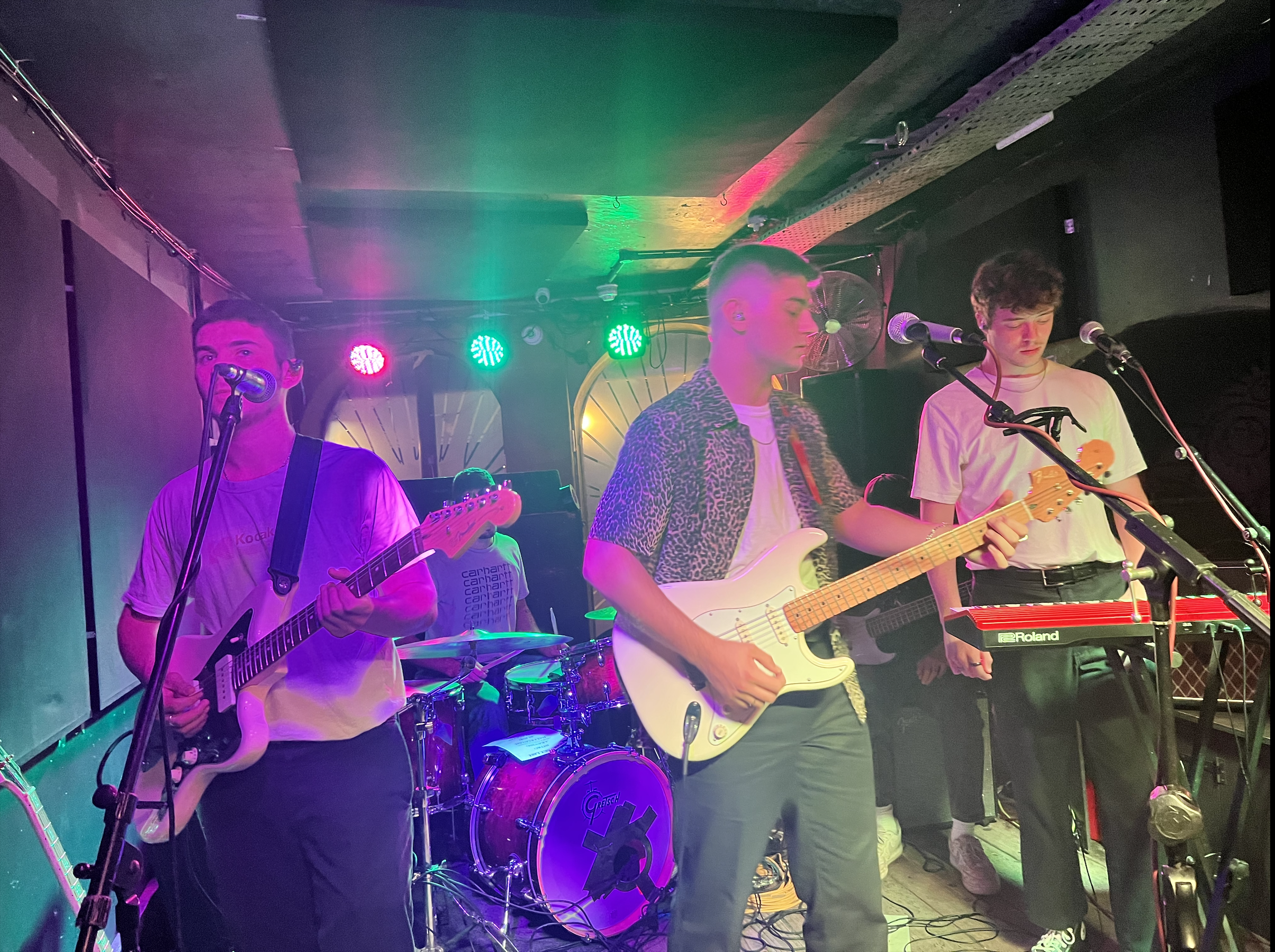 FELIX (and band) on stage at Mr Wolfs / Saiba Haque