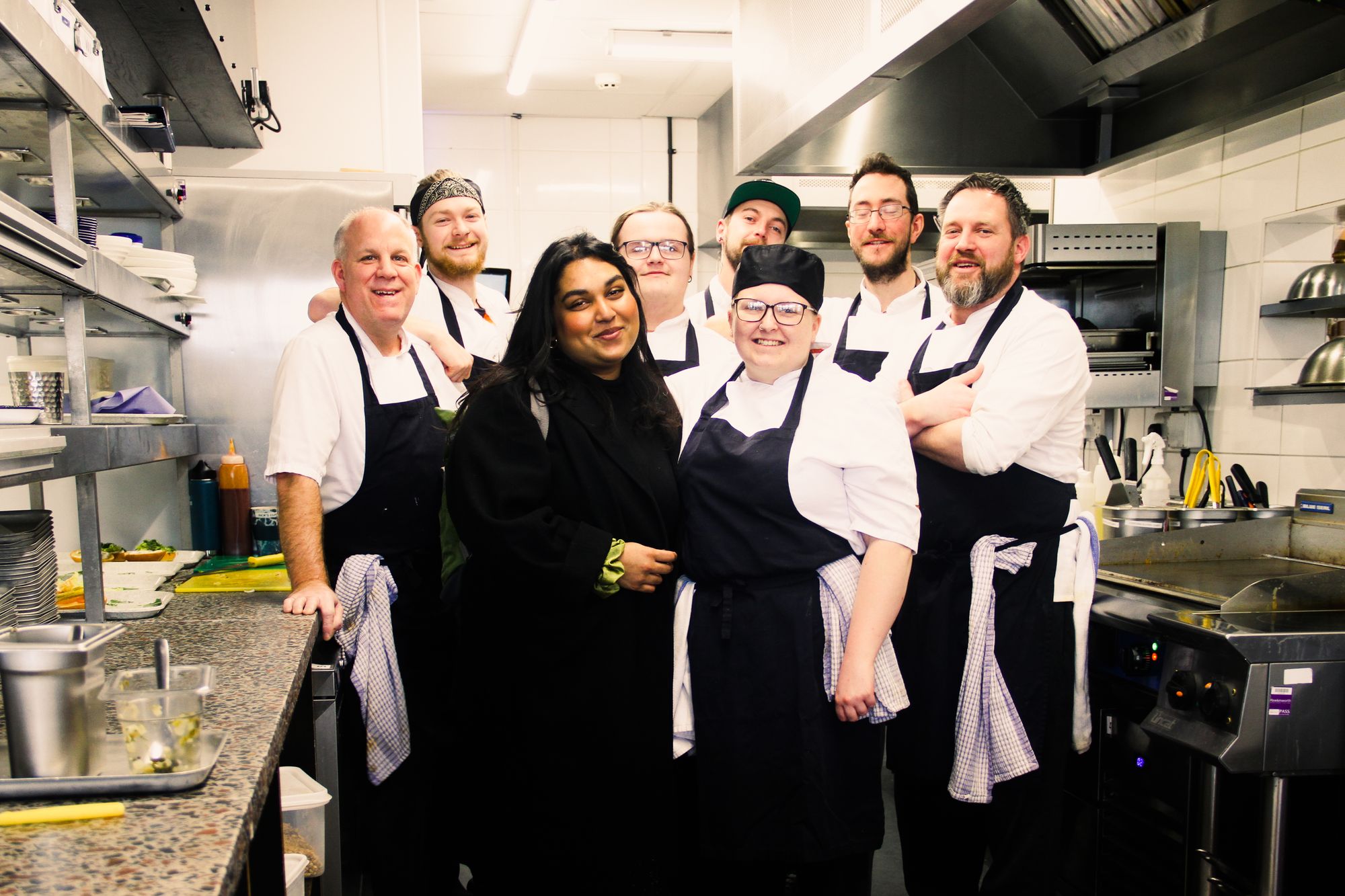 Kitchen team at the Wave Bristol