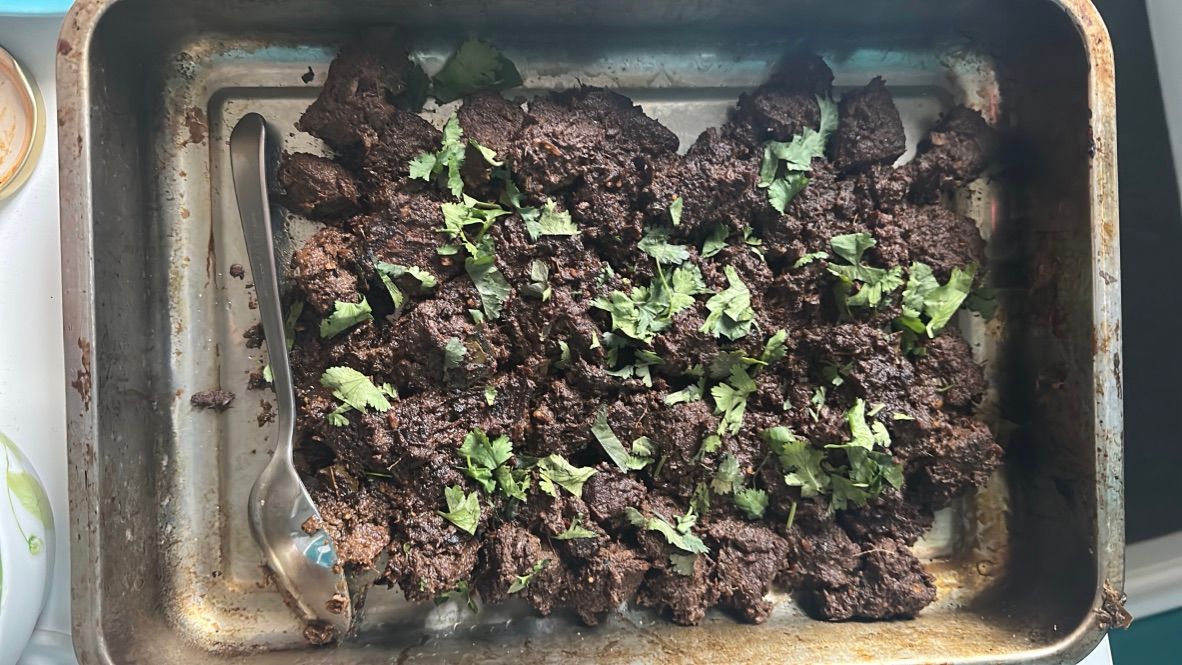 Photo of tender blackened beef (Kala Bhuna)