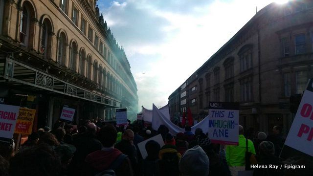 Highlights from the first two days of strike action at the University of Bristol
