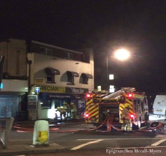 Fire at The Grecian Kebab House