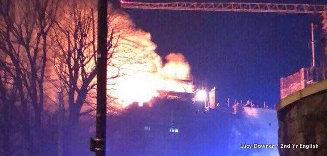 Fry Building Fire affects students preparing for exams