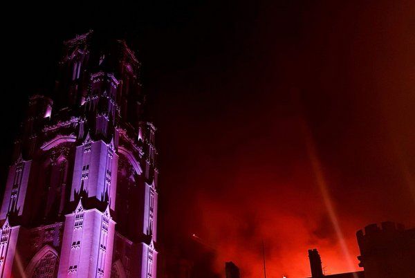 Breaking: Major fire hits Fry Building renovations