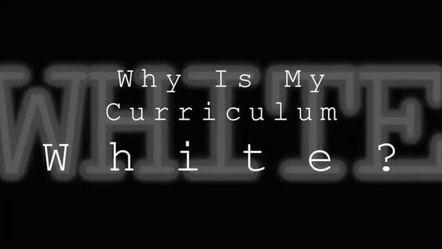 Is your curriculum white?