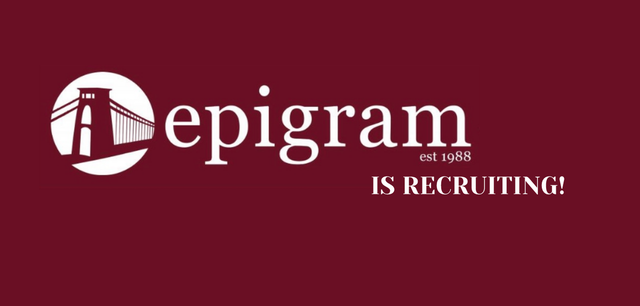 Epigram is recruiting for its 2018/19 Editorial Team!