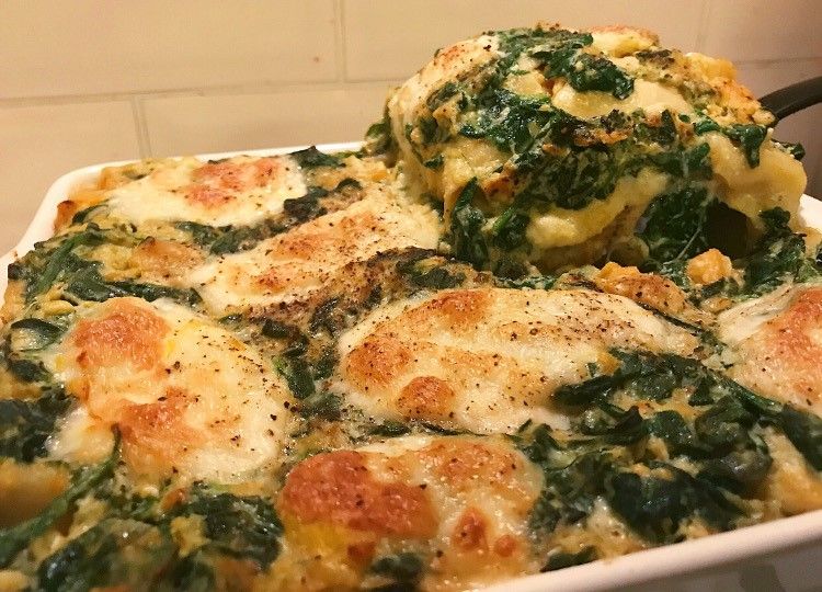 Butternut squash lasagne
