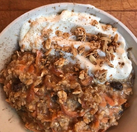 Carrot cake porridge recipe