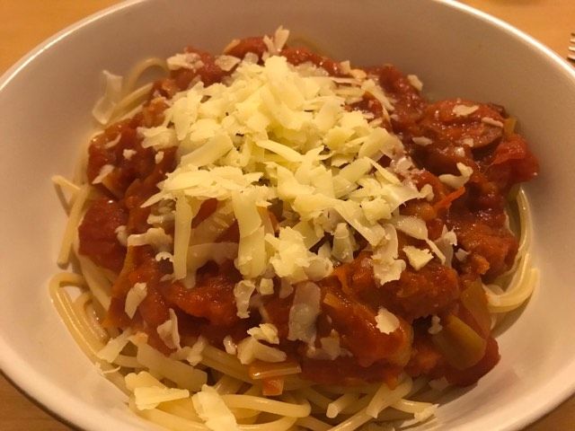 Simple chicken and chorizo pasta recipe