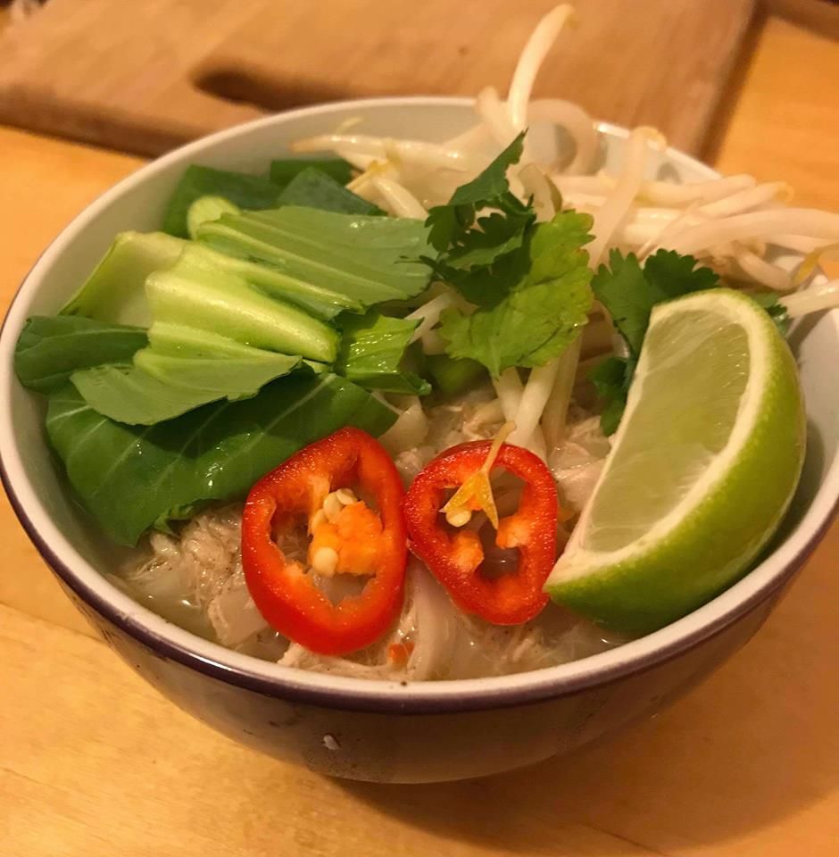 Healthy chicken Pho recipe