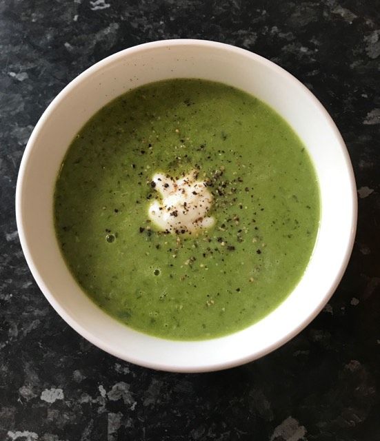 Simple pea and mint soup recipe