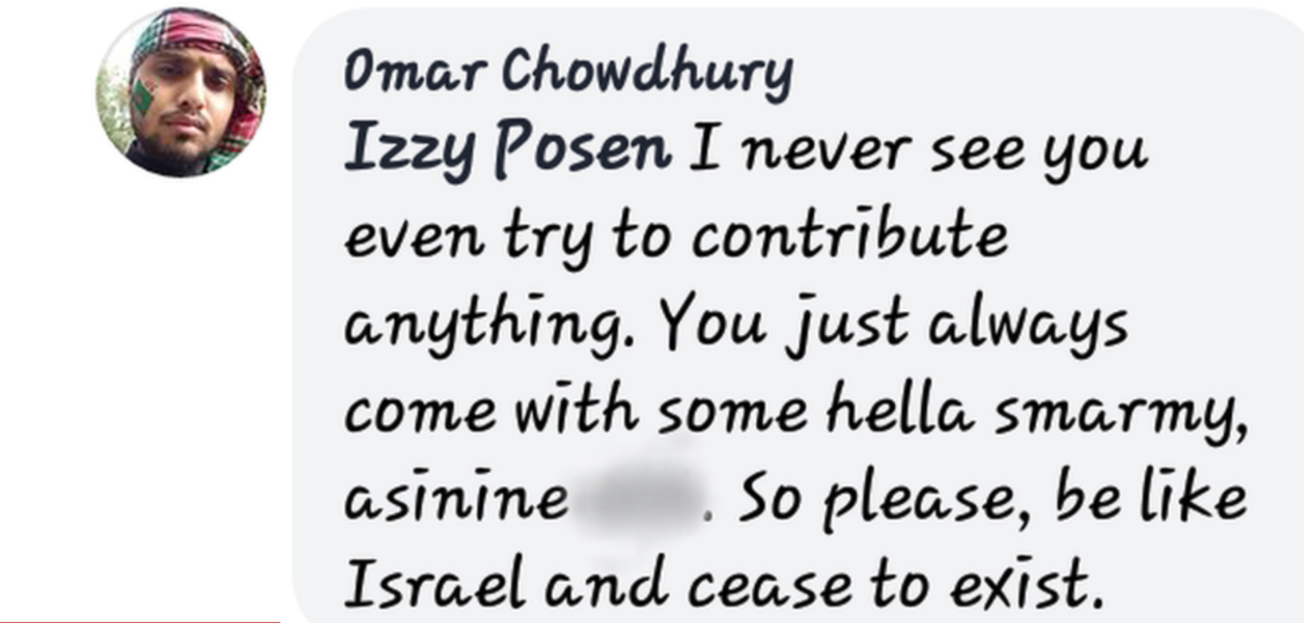 I am worried not by Chowdhury's antisemitic comments - but by his divisive politics