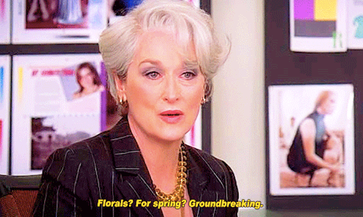 'Florals for Spring? Groundbreaking.' Yes, it's cliché, but we love a floral really