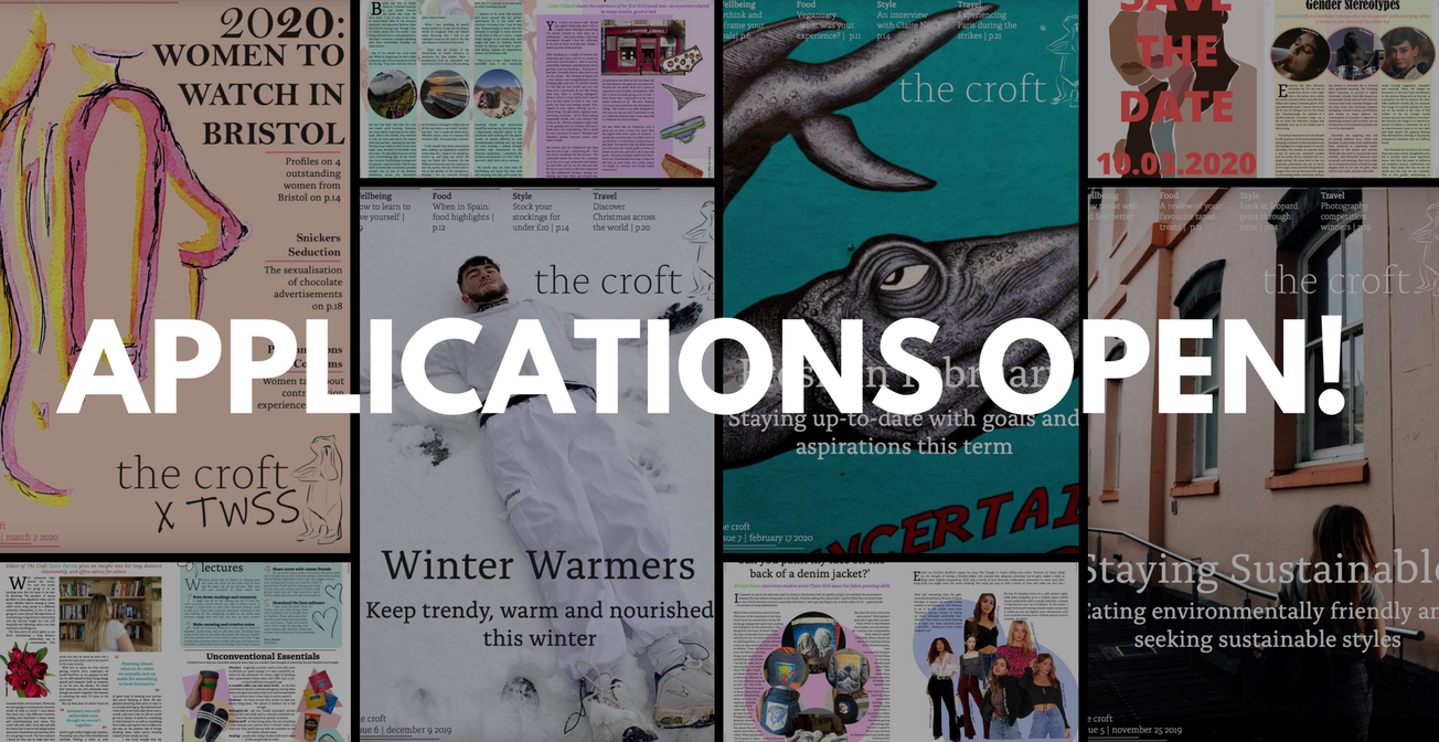 The Croft is recruiting for its 2020/21 Editorial Team!