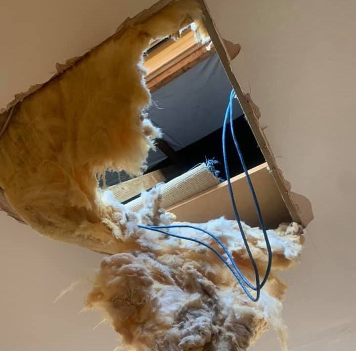 ‘I don’t feel safe’ – ceiling collapses in student house for the second time in nine months