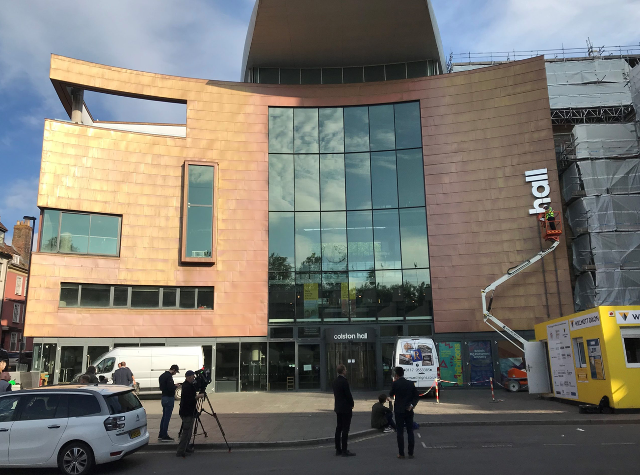 ‘A symbolic moment’: Colston Hall lettering removed