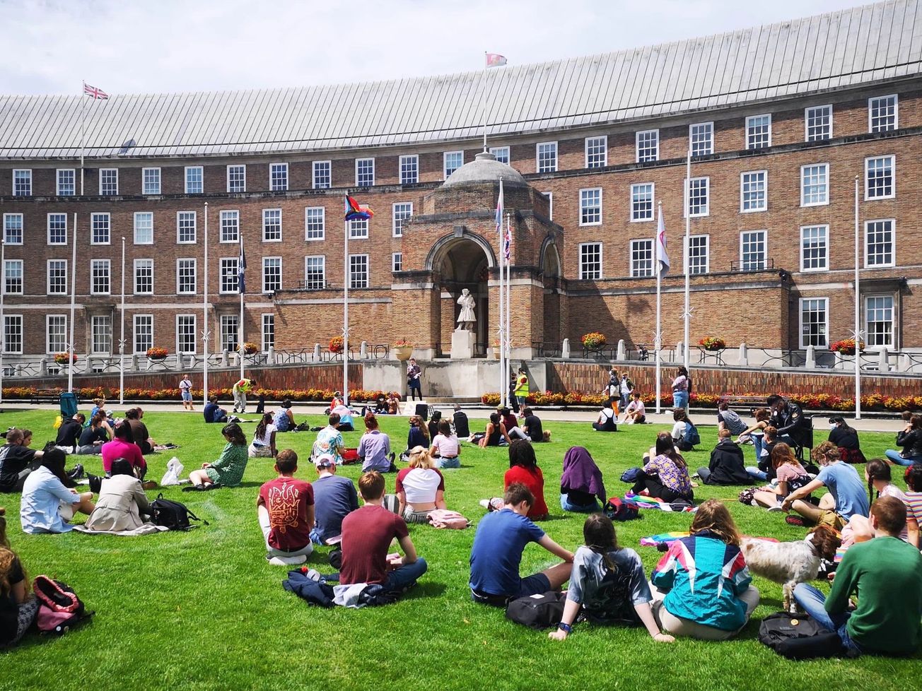 Trans Rights protest takes place on College Green