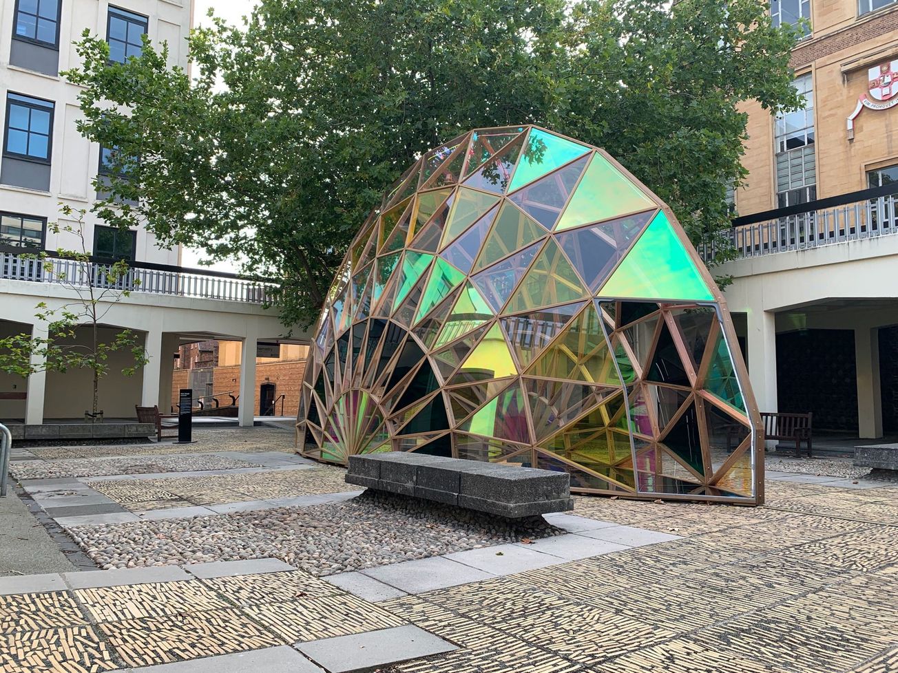 New public artwork installed outside Chemistry Building