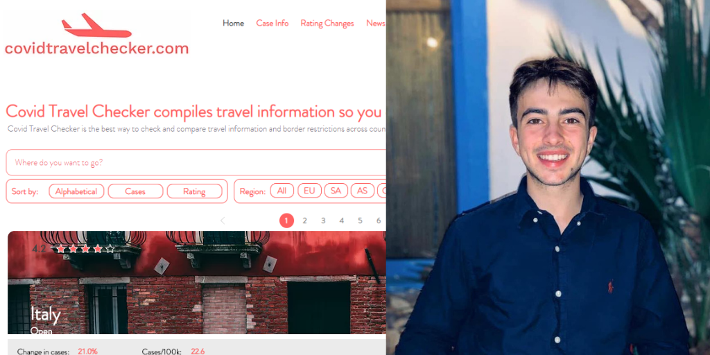 A Bristol graduate on his Covid-19 travel website
