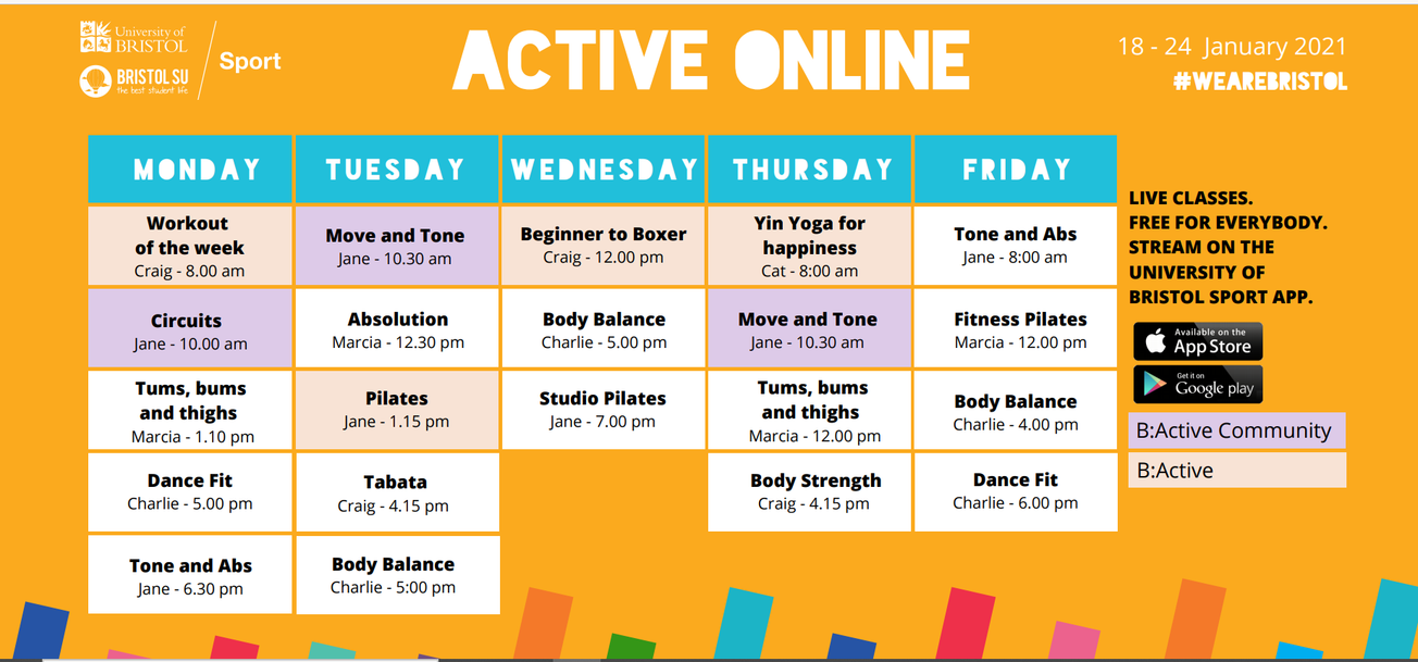 How Bristol students are working out from home