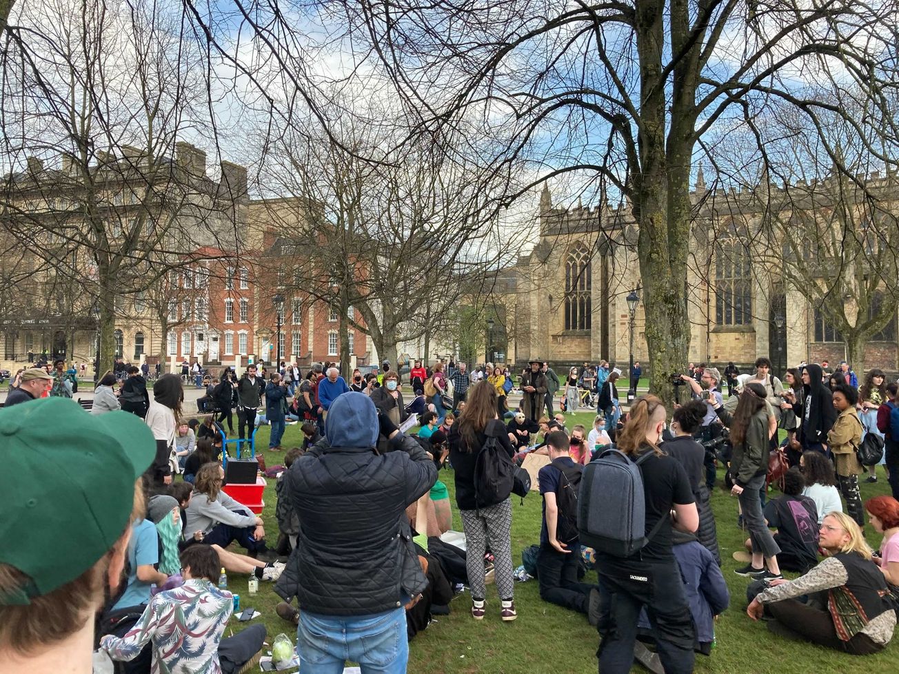 Protestors gather on College Green for another ‘Kill the Bill’  demonstration