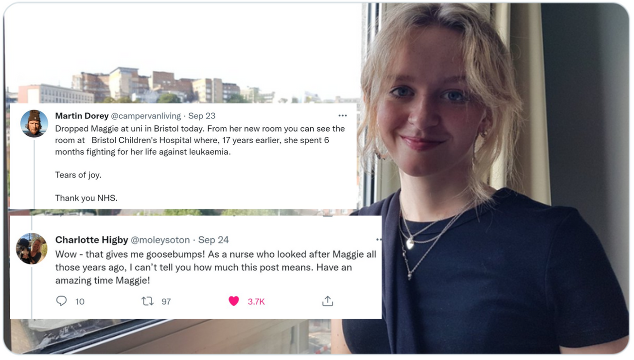 ‘One of the loveliest interactions I have ever seen on Twitter’: Emotional tweet from proud dad provokes moving response from NHS nurse