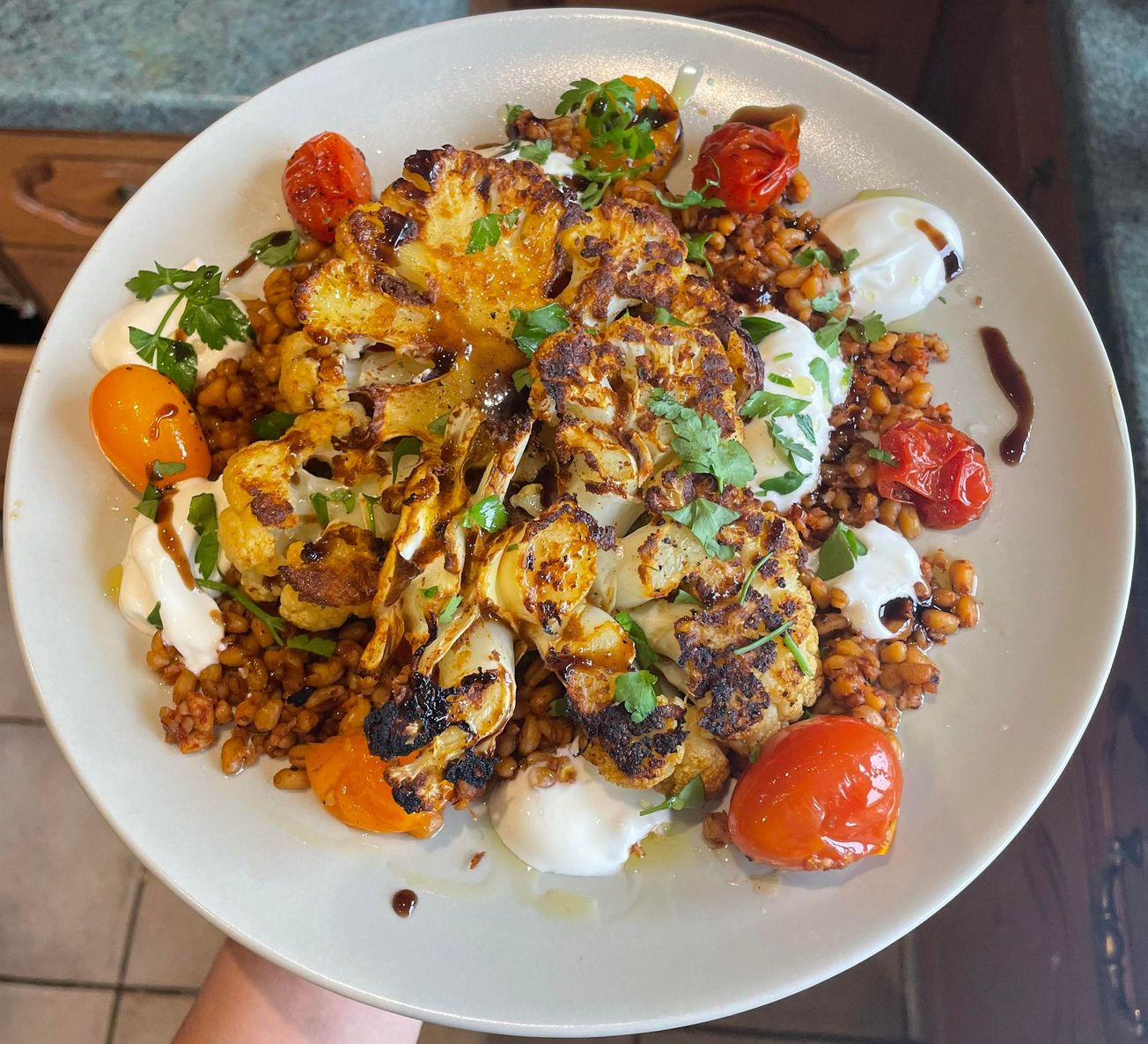 Meat-free Monday: Spiced cauliflower ‘steaks’ recipe