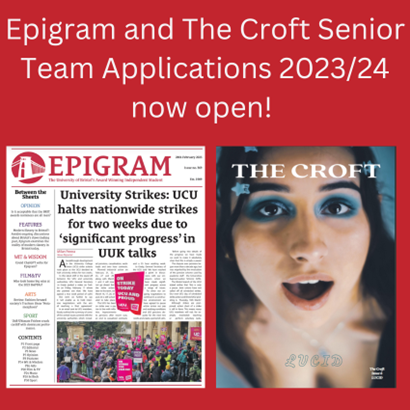 Epigram and The Croft are recruiting for its 2023/24 Senior Team!
