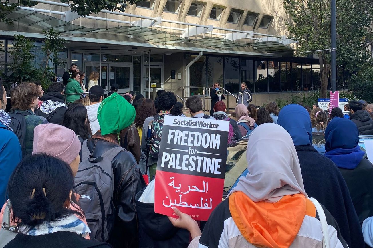 Students protest for a second week in Palestinian solidarity