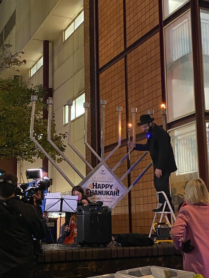 Bristol University students gather for Hanukkah celebration