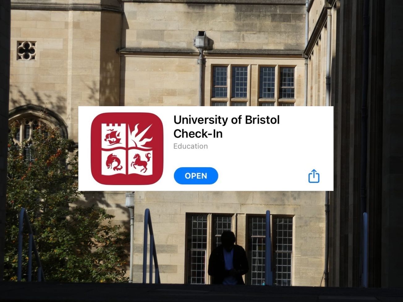Bristol students required to record attendance on an app from 22nd January