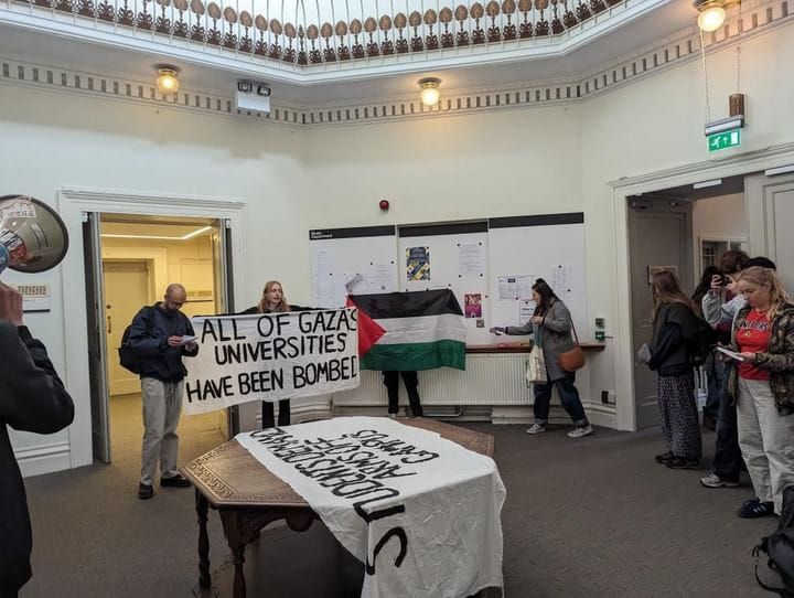 Students occupy Victoria Rooms demanding Bristol University to 'stand against genocide'