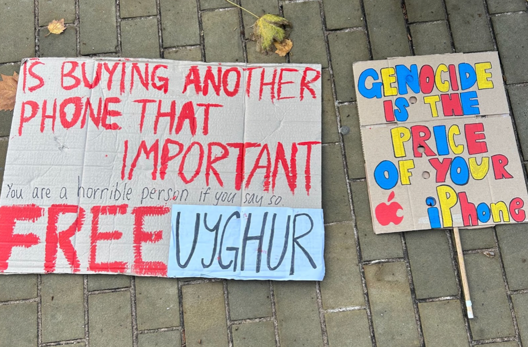 ‘Do you need the latest iPhone?’ question pro-Palestine protesters in Cabot Circus