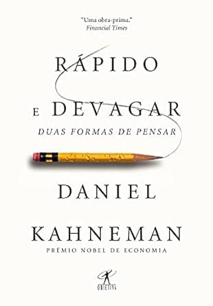 Capa do livro "Rápido e Devagar - Duas formas de pensar" - extraído da Amazon.com