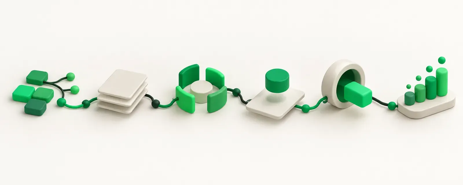 A staged workflow from content planning to analytics review.