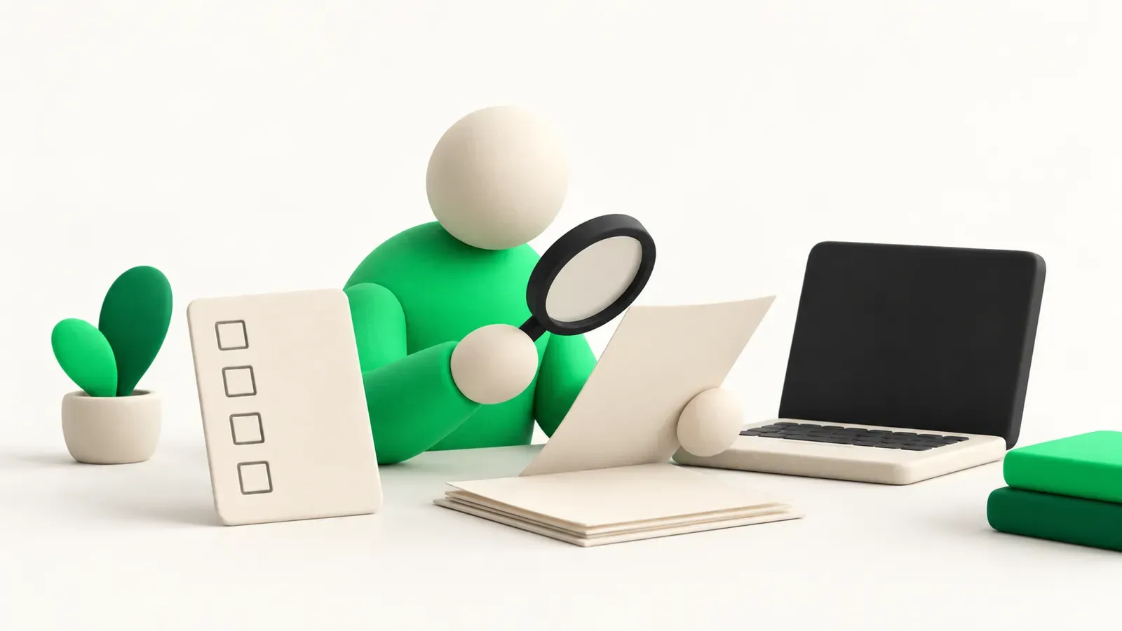 A reviewer checks an SEO draft before publication.