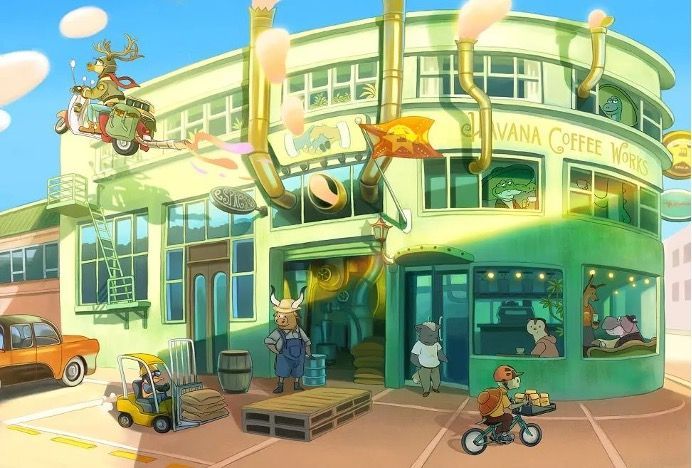 Wellington depicted as “Zootopia” by a Chinese artist