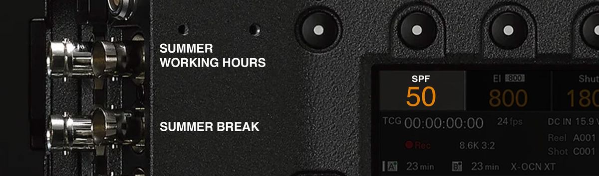 summer break notice - FPS meets SPF ☀️🎥