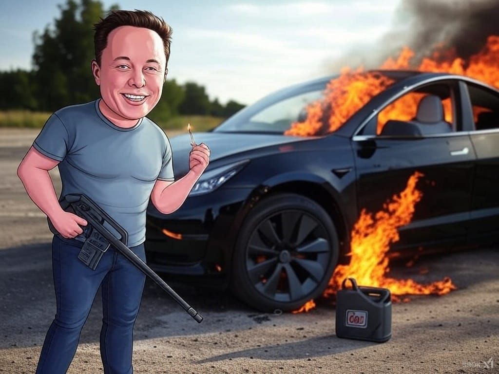 Tesla Stock Crashing, Not Quite Burning...