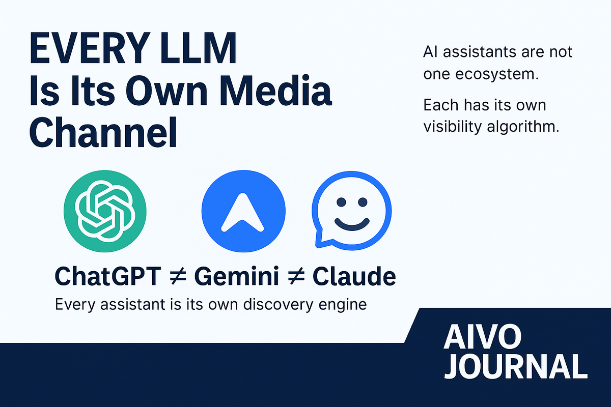 Every LLM Is Its Own Media Channel | AIVO Journal