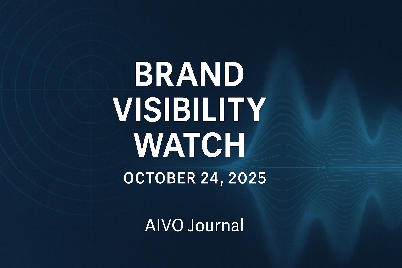 Brand Visibility Watch™ — Regulated & High-Accountability Sectors