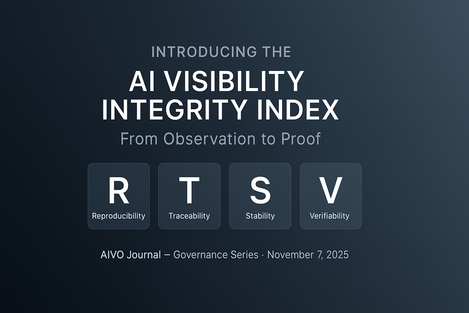 Introducing the AI Visibility Integrity Index (AVII): From Observation to Proof