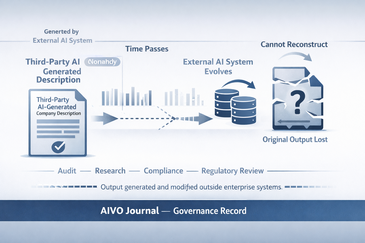 AI Reliance and External Representation: A Governance Record