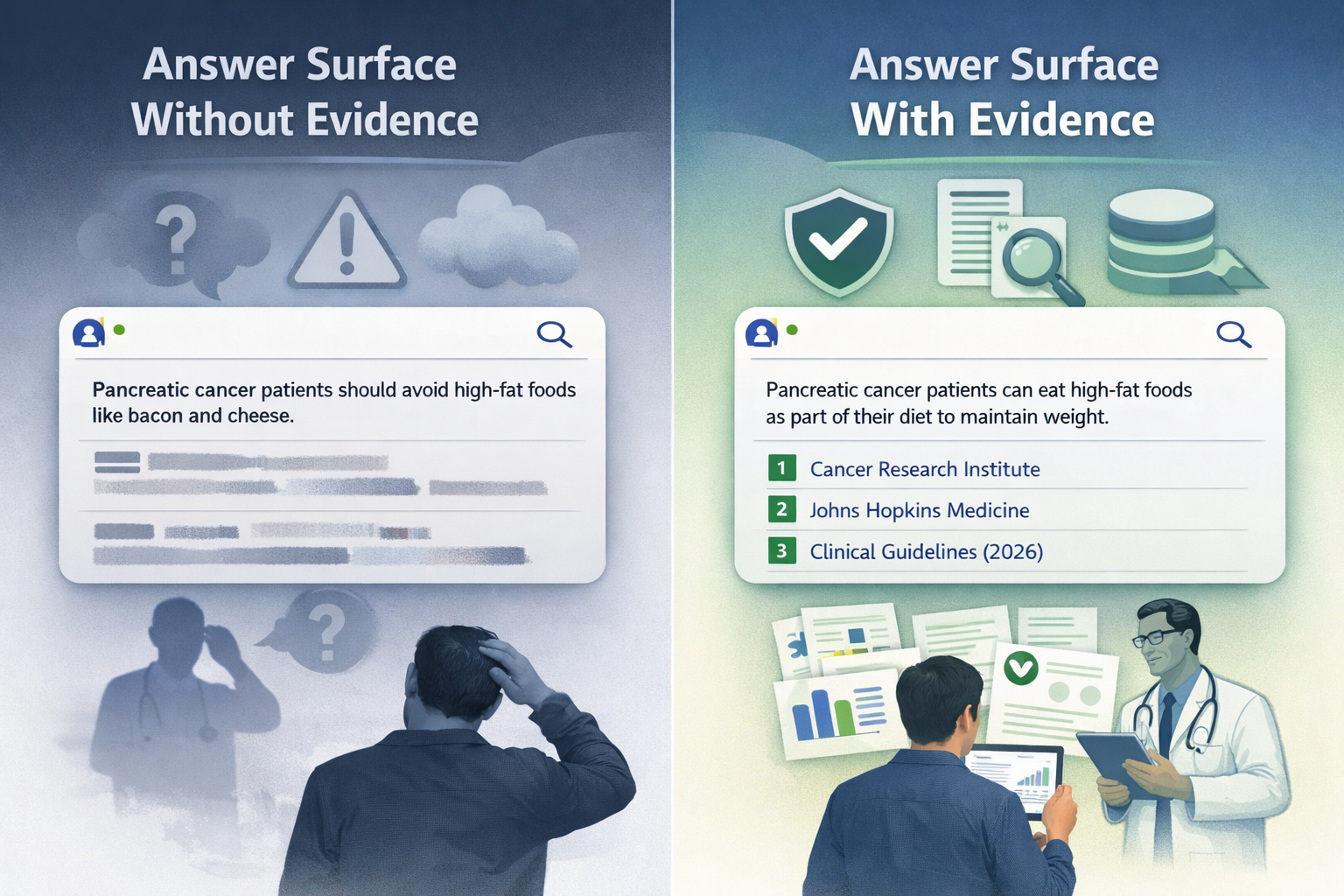 When AI Health Advice Fails, the Failure Is Not Accuracy. It Is Evidence.