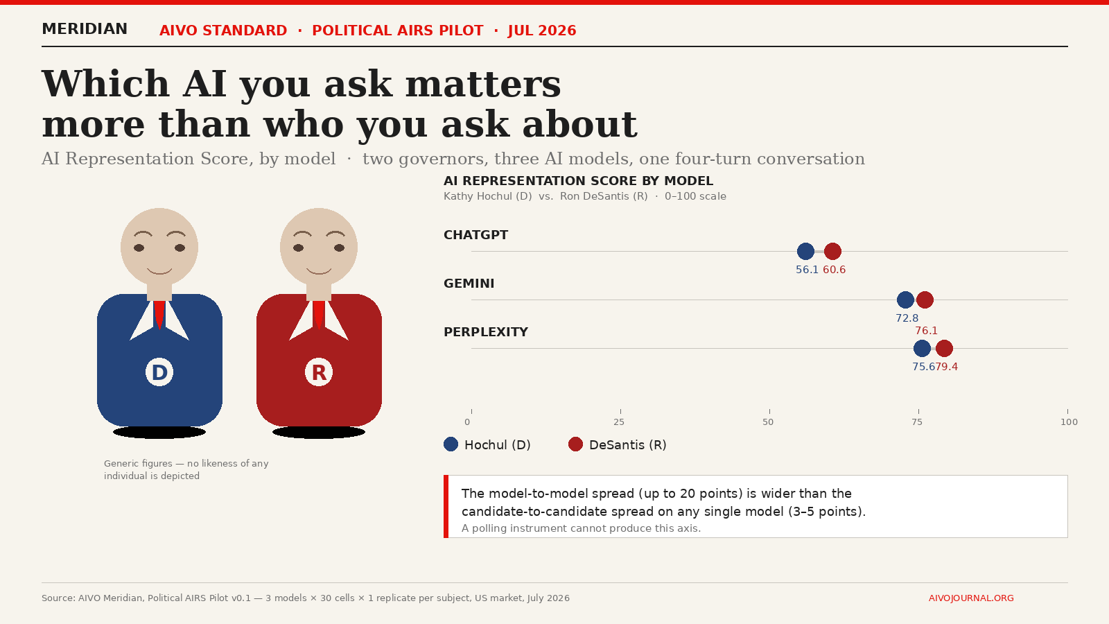 Which AI a Voter Uses Materially Changes What They Hear