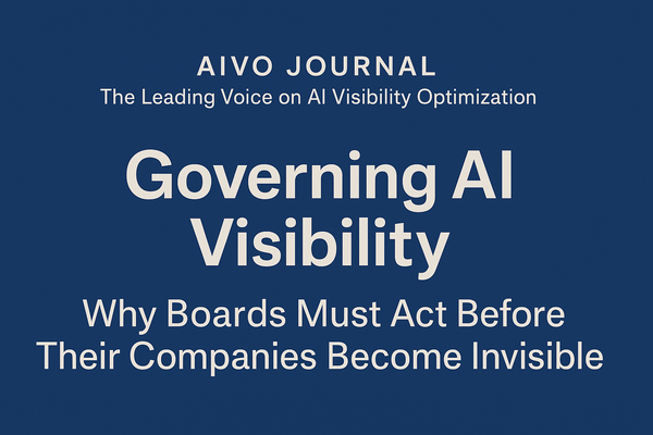 Governing AI Visibility: Why Boards Must Act Before Their Companies Become Invisible