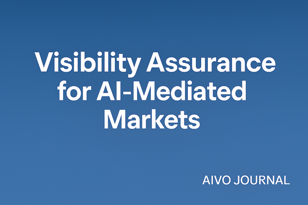 Visibility Assurance for AI-Mediated Markets