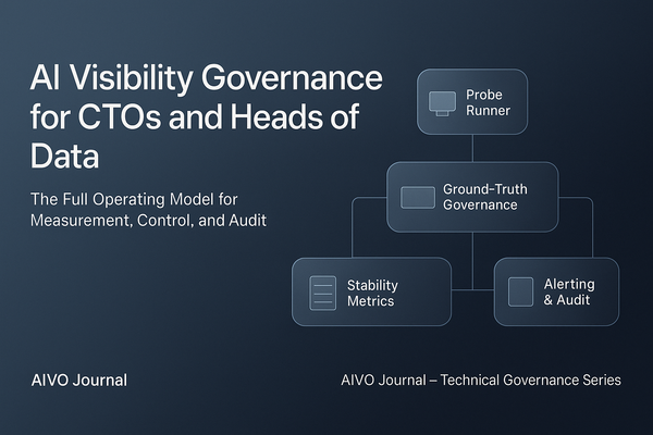 AI Visibility Governance for CTOs and Heads of Data: The Full Operating Model