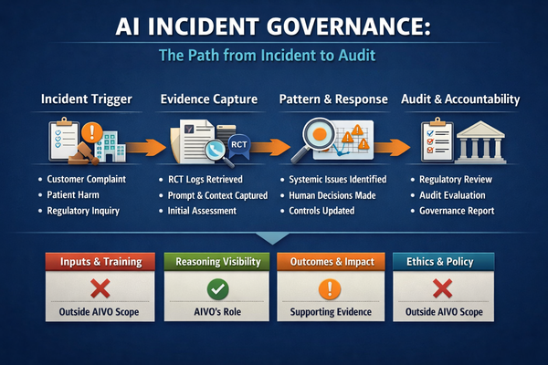 When AI Advice Fails: How Reasoning Visibility Determines Defensibility